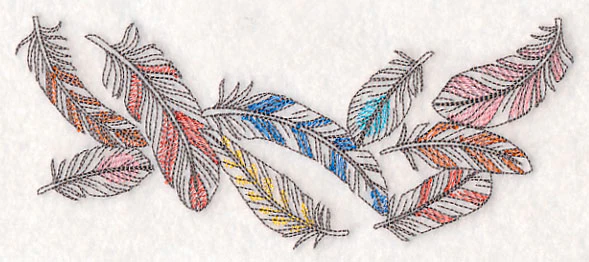 Fashionable Feathers Horizontal Spray - Image 3
