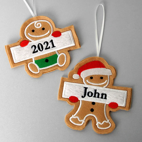 Father Gingerbread Ornament (In-the-Hoop) - Image 4