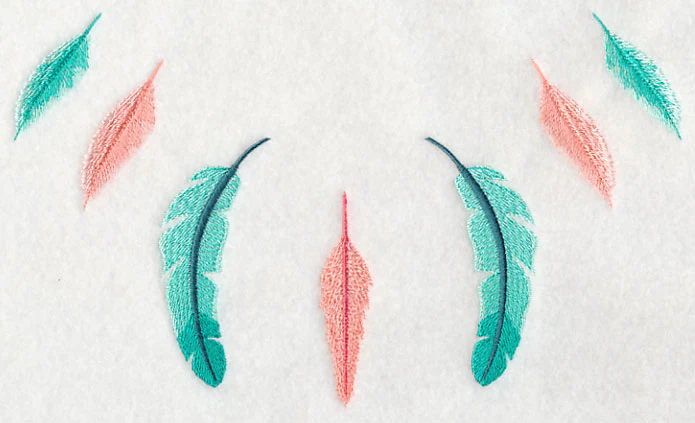 Feather Neckline (V-Neck)