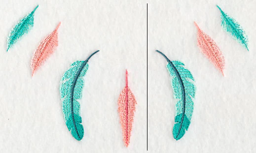 Feather Neckline (V-Neck) (Split) - Image 2