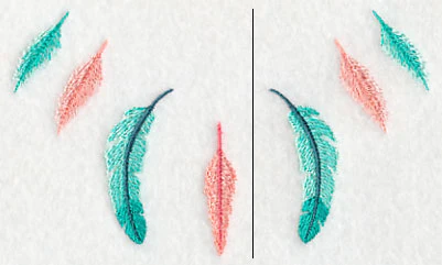 Feather Neckline (V-Neck) (Split) - Image 3