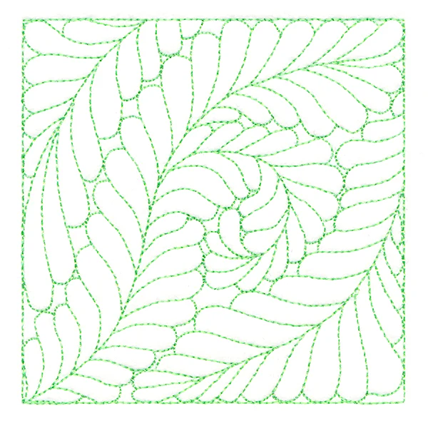 Feather Quilting Square 1 (Double Run) - Image 5