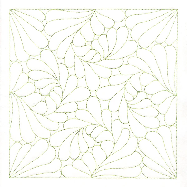 Feather Quilting Square 2 (Double Run)