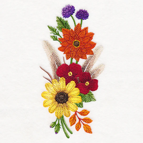 Feathered Autumn Flower Spray - Image 7