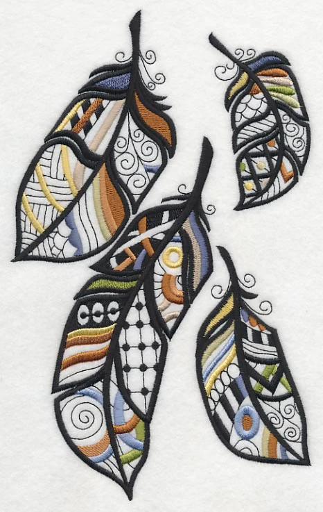 Feathered Flair (Blackwork) - Image 2
