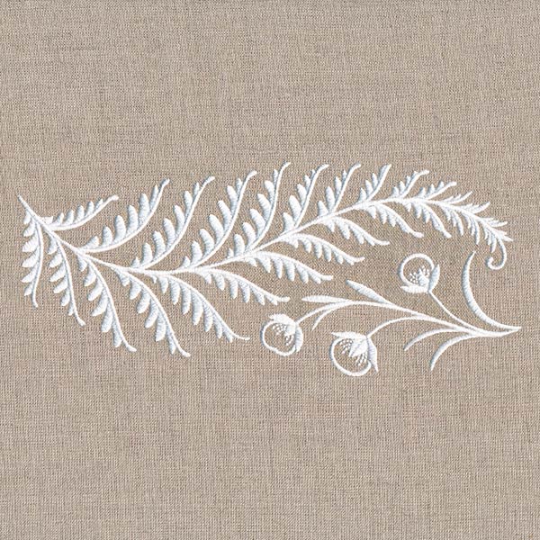 Fern and Berries Border (Whitework) - Image 3