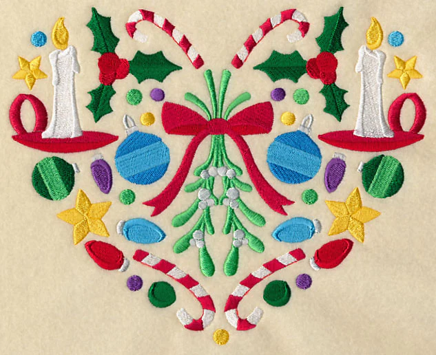 Festive Christmas Heart - Mistletoe - Image 5
