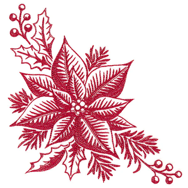 Festive Christmas Poinsettia Corner - Image 7