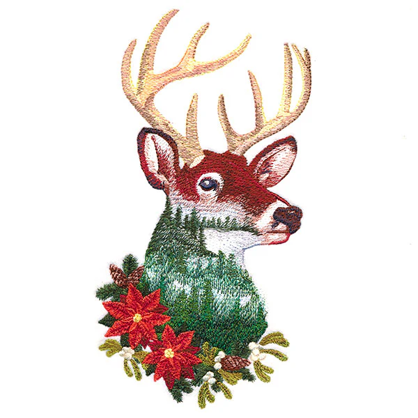 Festive Deerscape in Watercolor - Image 5