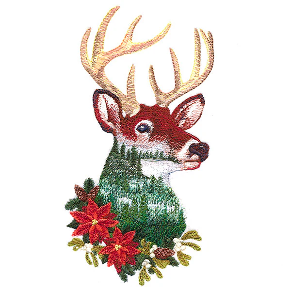 Festive Deerscape in Watercolor - Image 7