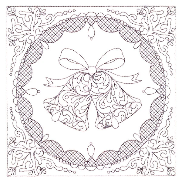 Festive Elegance - Bells (Trapunto) - Image 2