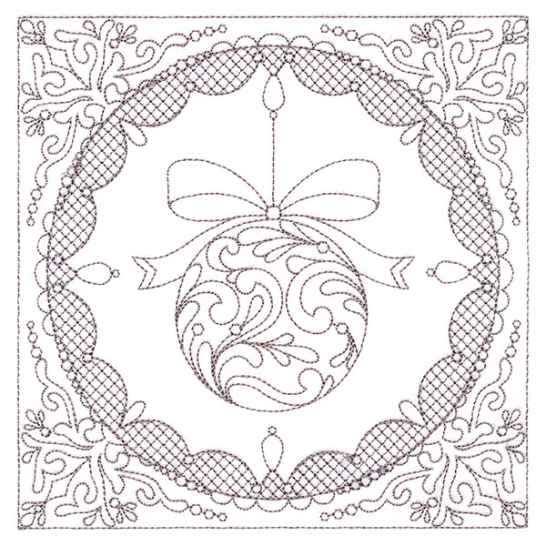 Festive Elegance - Ornament (Trapunto) - Image 3