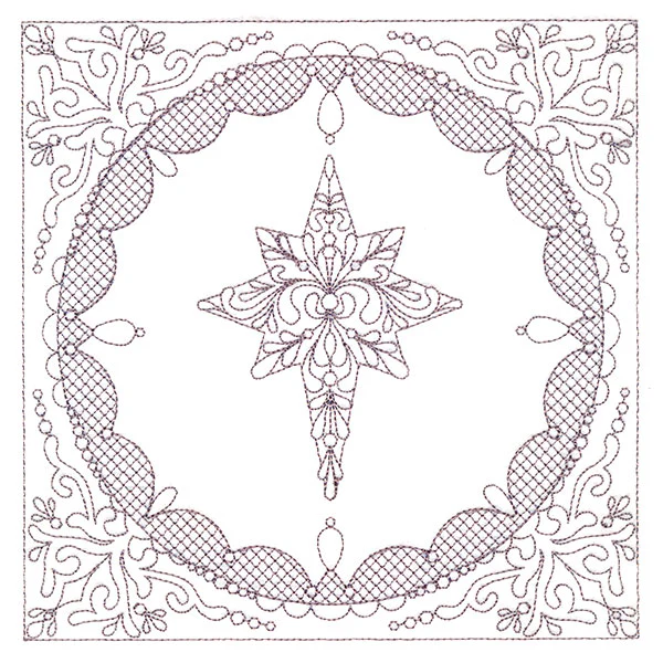 Festive Elegance - Star of Bethlehem (Trapunto) - Image 2