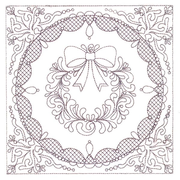 Festive Elegance - Wreath (Trapunto) - Image 5