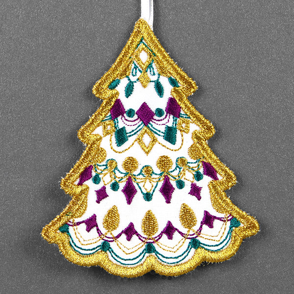 Festive & Fancy Tree Ornament (In-the-Hoop) - Image 4