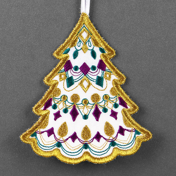 Festive & Fancy Tree Ornament (In-the-Hoop) - Image 7