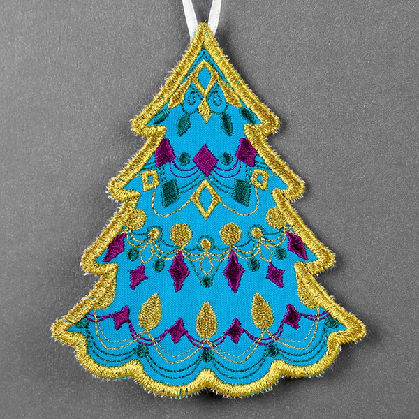Festive & Fancy Tree Ornament (In-the-Hoop) - Image 8
