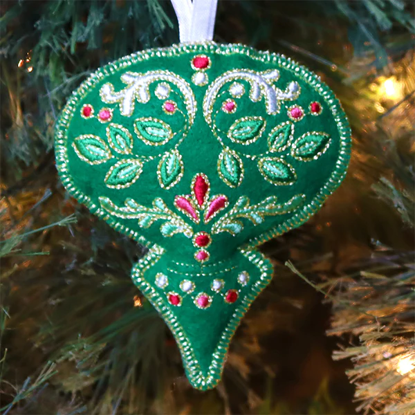 Festive Filigree Christmas Ornament - Bauble (In-the-Hoop) - Image 2