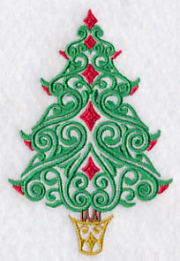 Festive Filigree Christmas Tree 1 - Image 3