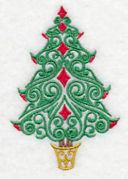 Festive Filigree Christmas Tree 1 - Image 4