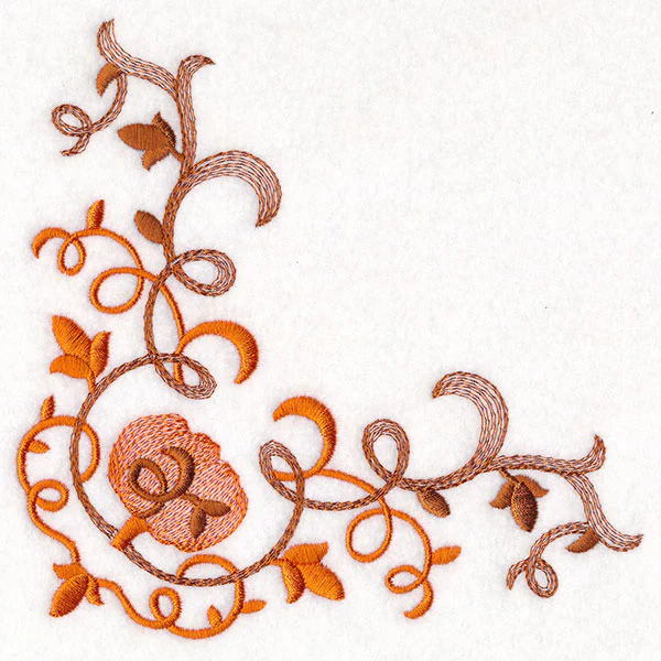 Festive Filigree Pumpkin Pillow Corner - Image 5
