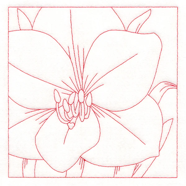 Festive Florals Quilting - Amaryllis (Double Run) - Image 2