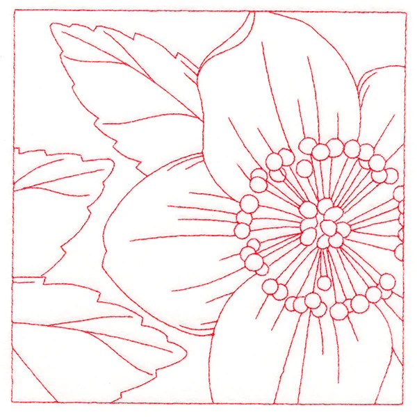 Festive Florals Quilting - Christmas Rose (Double Run) - Image 3