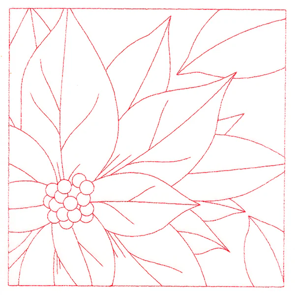 Festive Florals Quilting - Poinsettia (Double Run)