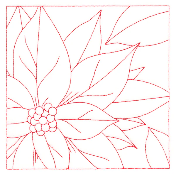 Festive Florals Quilting - Poinsettia (Double Run) - Image 3