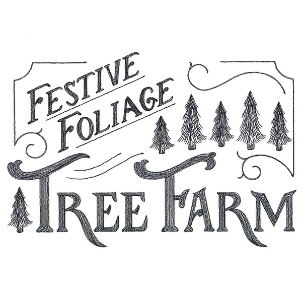 Festive Foliage Tree Farm Market Sign - Image 5