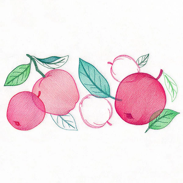 Festive Harvest Apples Border