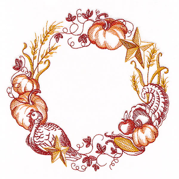 Festive Harvest Fall Wreath - Image 3