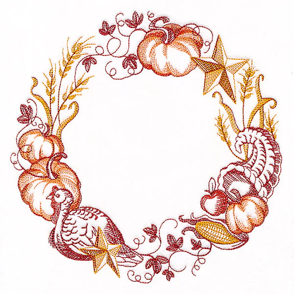 Festive Harvest Fall Wreath - Image 9