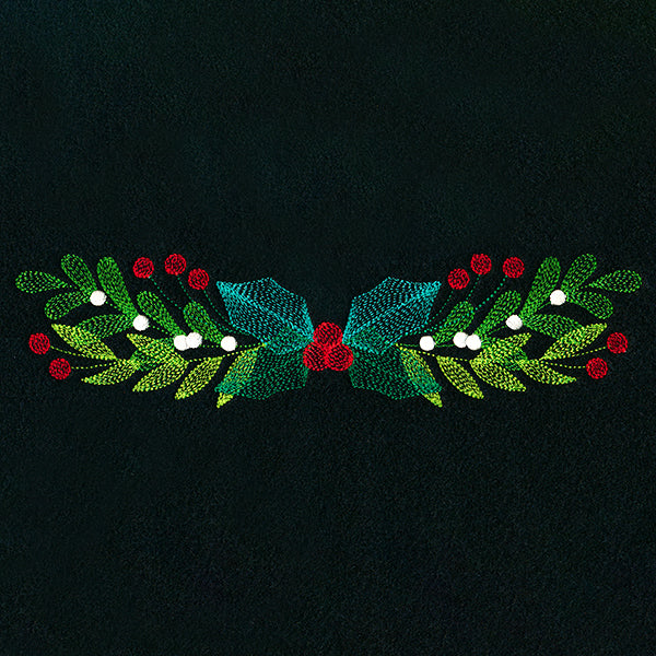 Festive Holly and Berries Border - Image 2