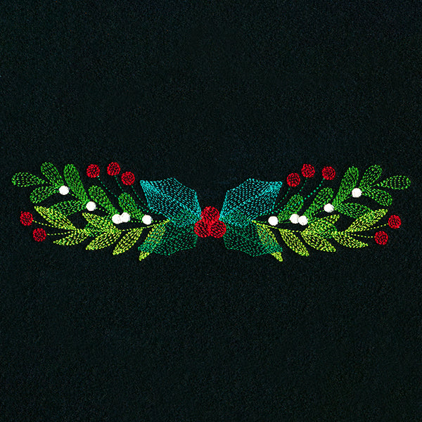 Festive Holly and Berries Border - Image 3