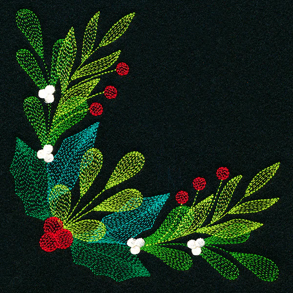 Festive Holly and Berries Corner - Image 4