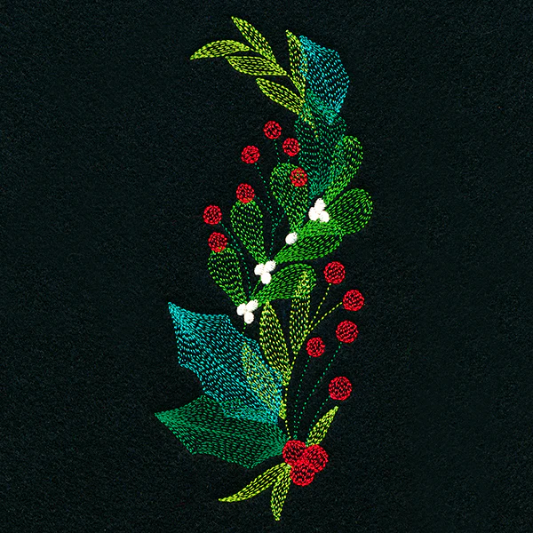 Festive Holly and Berries Spray - Image 7