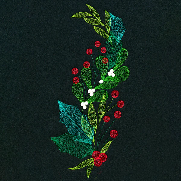 Festive Holly and Berries Spray - Image 9