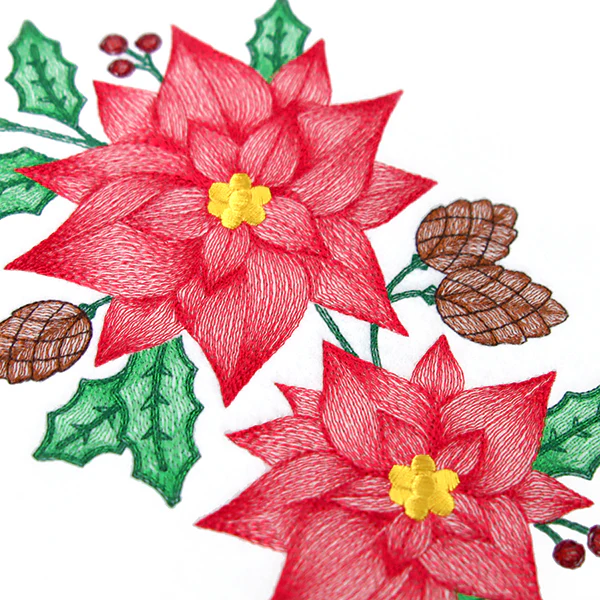 Festive Poinsettia Bouquet - Image 3