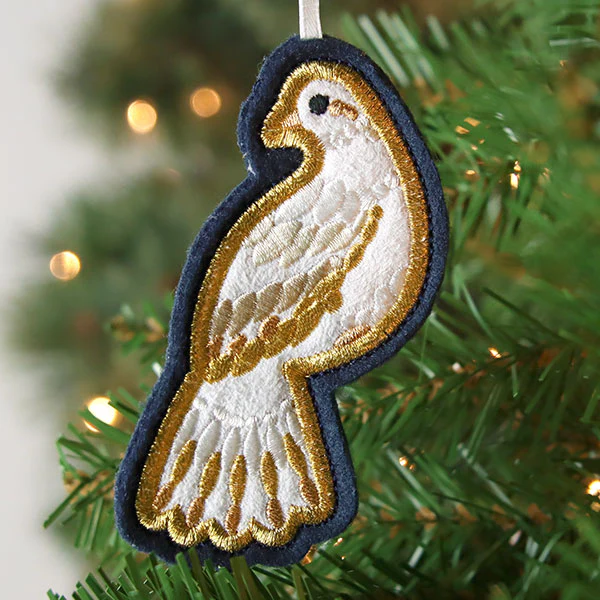 Festive Woodland Ornaments - Dove - Image 3