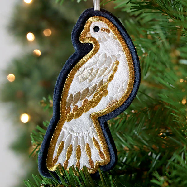 Festive Woodland Ornaments - Dove - Image 5