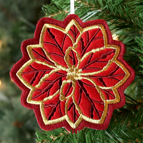 Festive Woodland Ornaments - Poinsettia - Image 5
