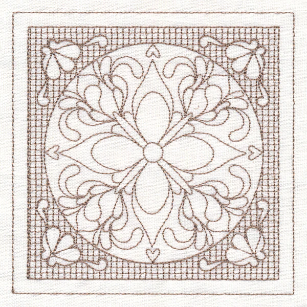 Fig Blossom Square (Trapunto) - Image 4