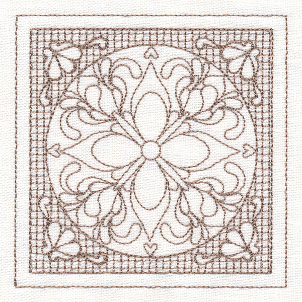 Fig Blossom Square (Trapunto) - Image 5