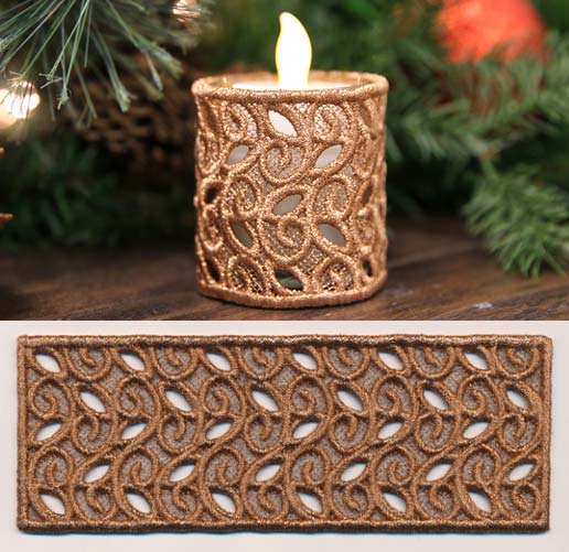 Filigree Candle Wrap (Lace)