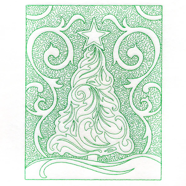 Filigree Christmas Tree (Trapunto) - Image 7
