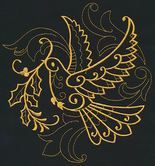Filigree Dove (Goldwork) - Image 2