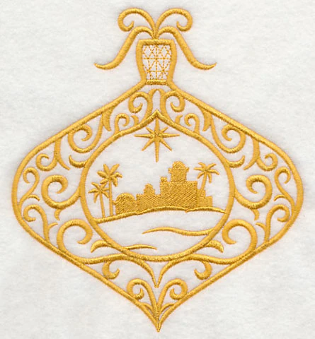 Filigree Ornament with Bethlehem Silhouette - Image 4