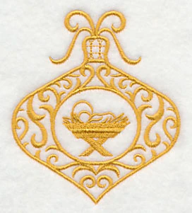Filigree Ornament with Manger - Image 3