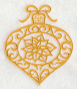 Filigree Ornament with Poinsettia - Image 3